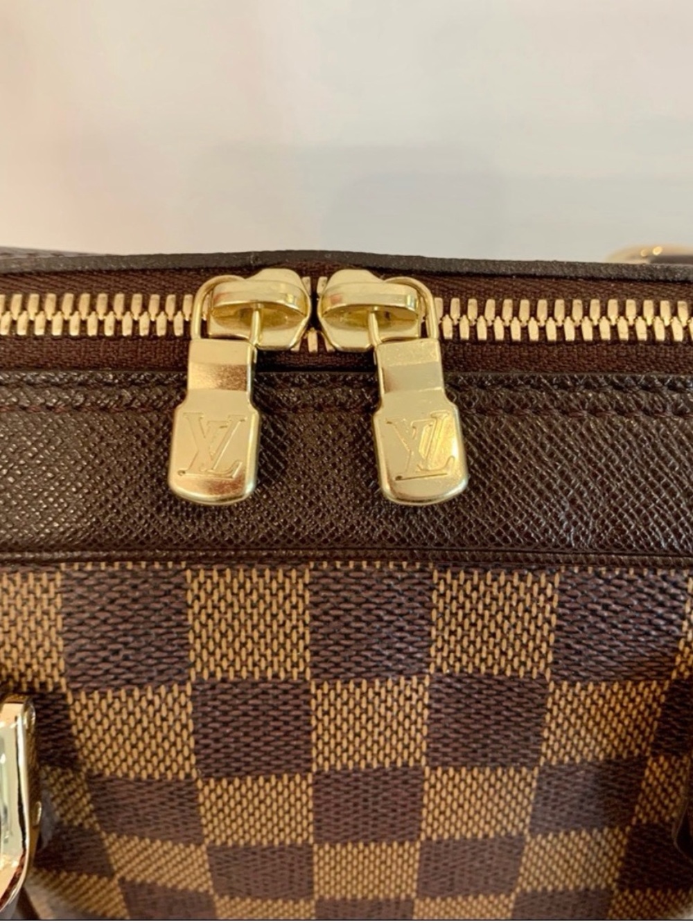 EUC Louis Vuitton Damier Ebene Brera Handbag with Dustbag - Picture 11 of 16